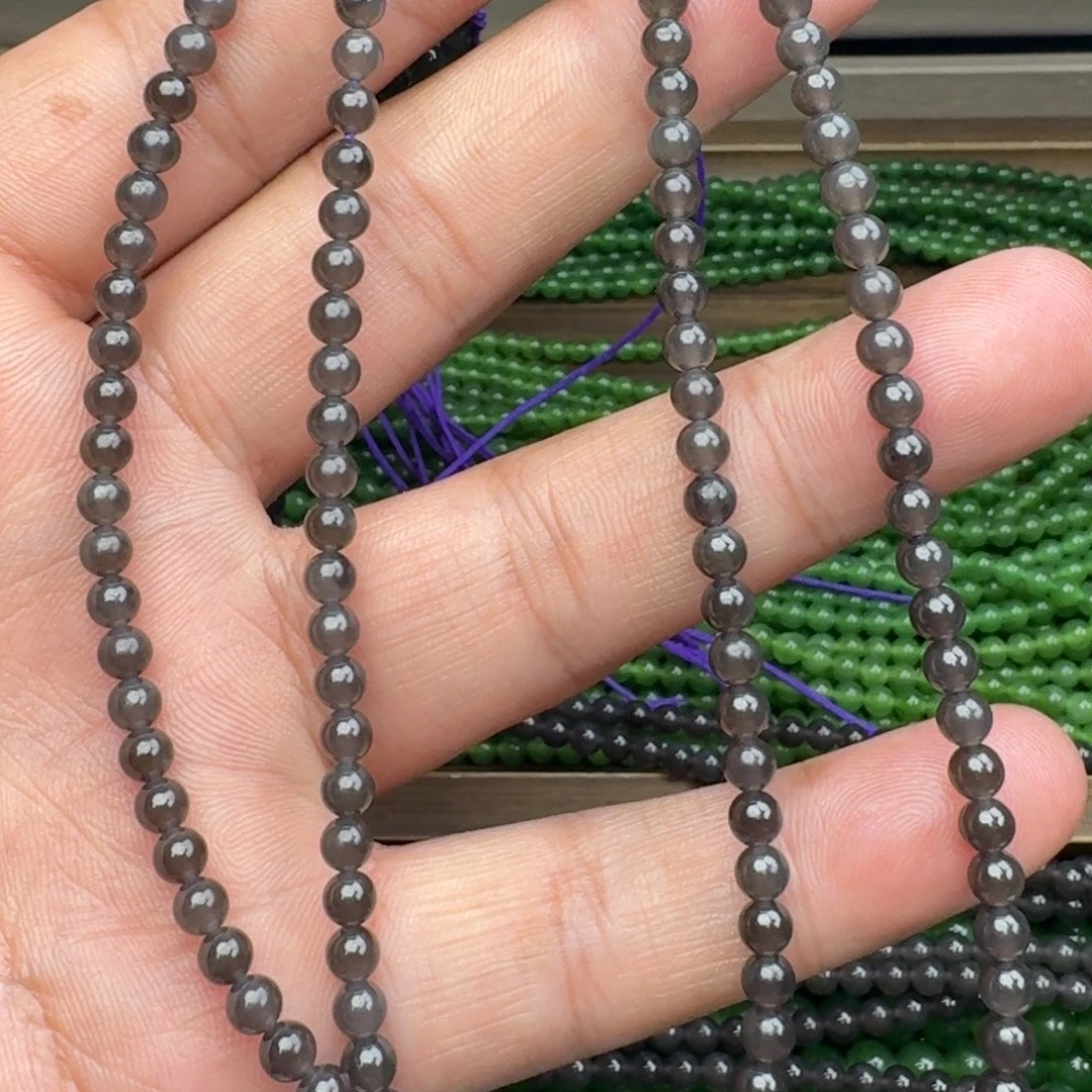 和田玉未镶嵌颈饰青海料冰烟紫卡4 买一发一