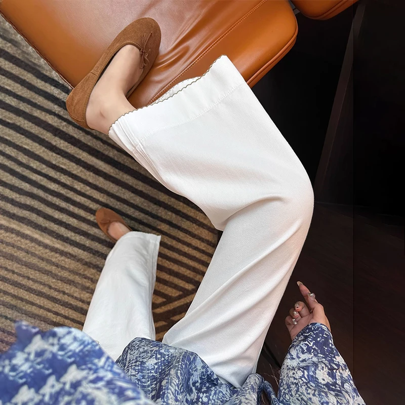 梨形身材九分直筒牛仔裤女夏季薄款小个子宽松显瘦高腰垂感阔腿裤