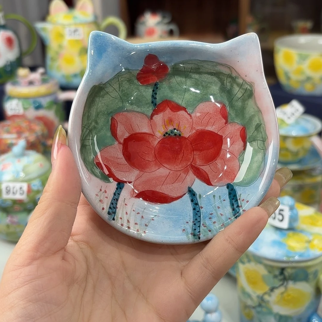 景德镇手绘高温釉下彩陶瓷茶具