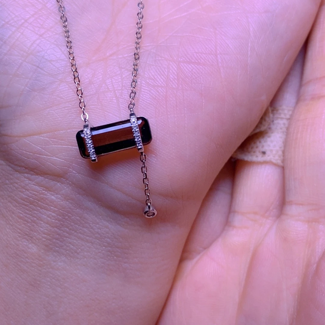 a***i颈饰水晶银S925镶嵌