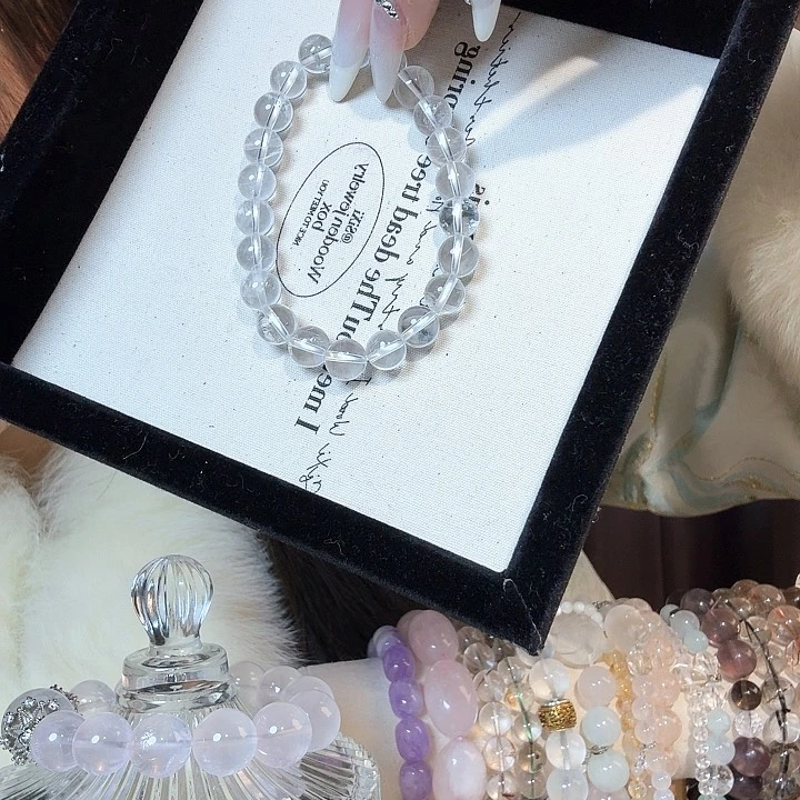 紫晶手链未镶嵌白水晶