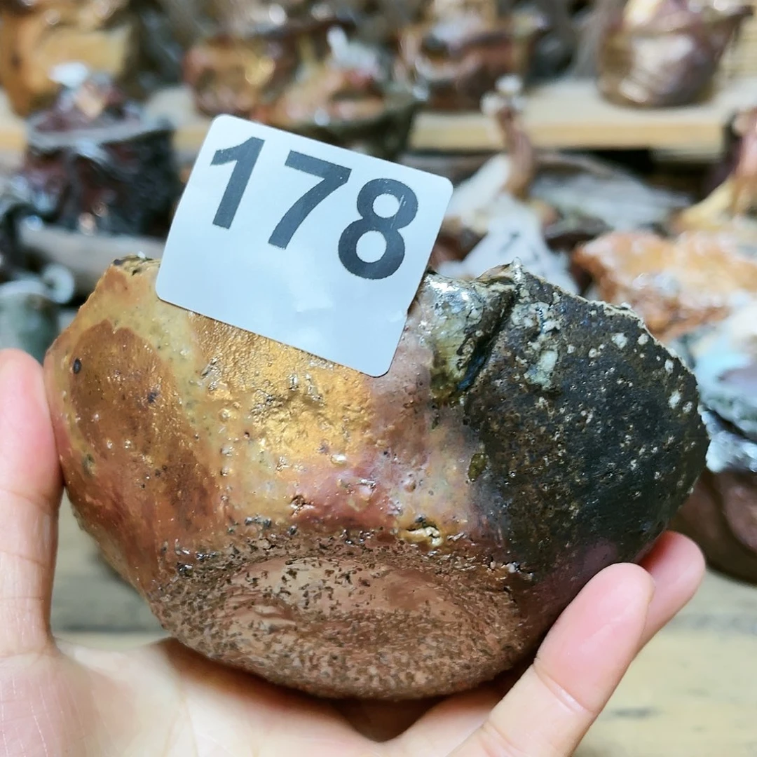 杯品**客柴烧粗陶手捏碟子