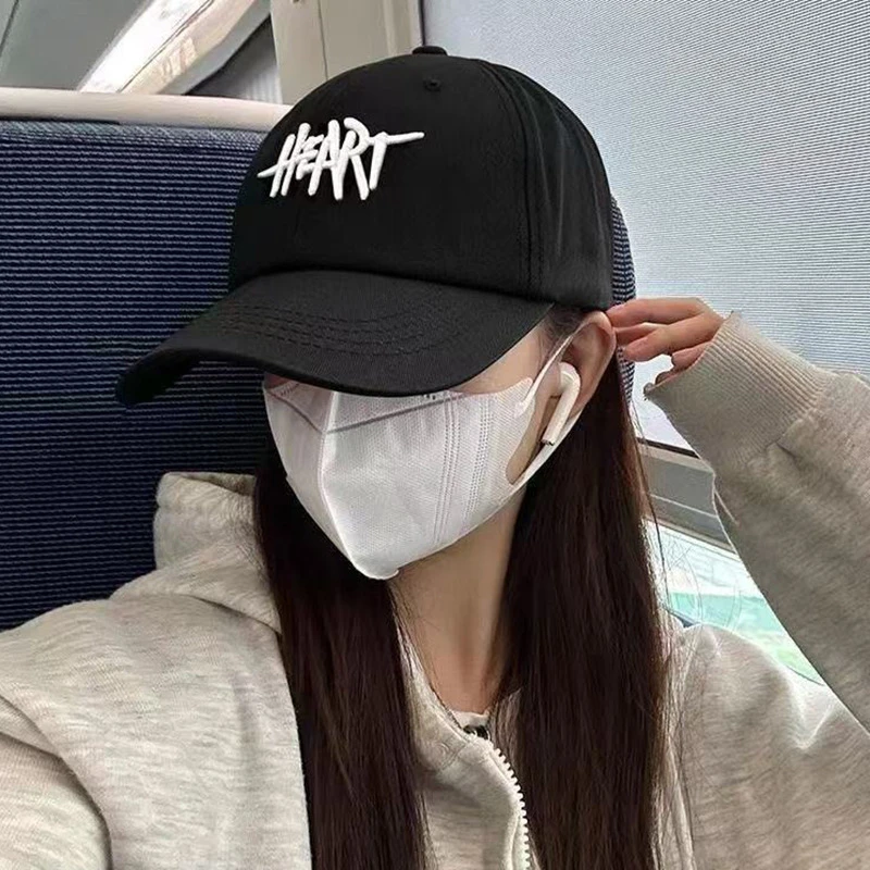 刺绣帽子款夏季潮牌韩版棒球帽男生春秋防晒遮阳棒球帽女鸭舌帽