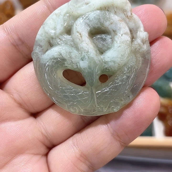 岫玉吊坠(不含链)未镶嵌