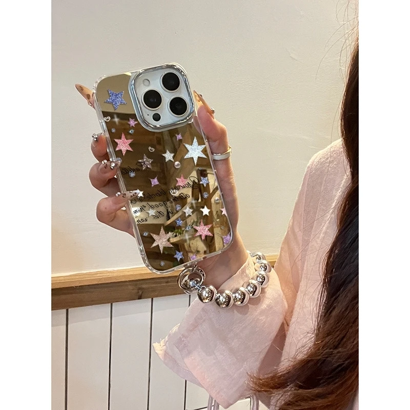 英文星星适用苹果16promax手机壳iPhone15镜头全包14pro防摔13/12
