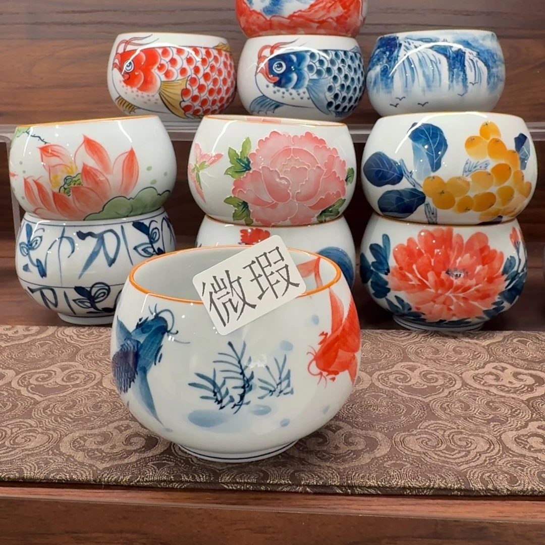 釉下彩纯手绘微瑕