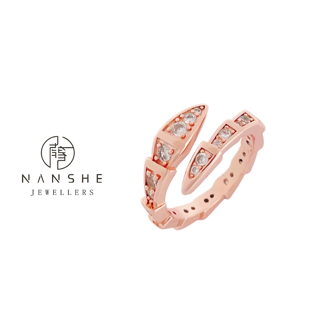 NANSHE/南奢 气质灵蛇戒指时尚个性