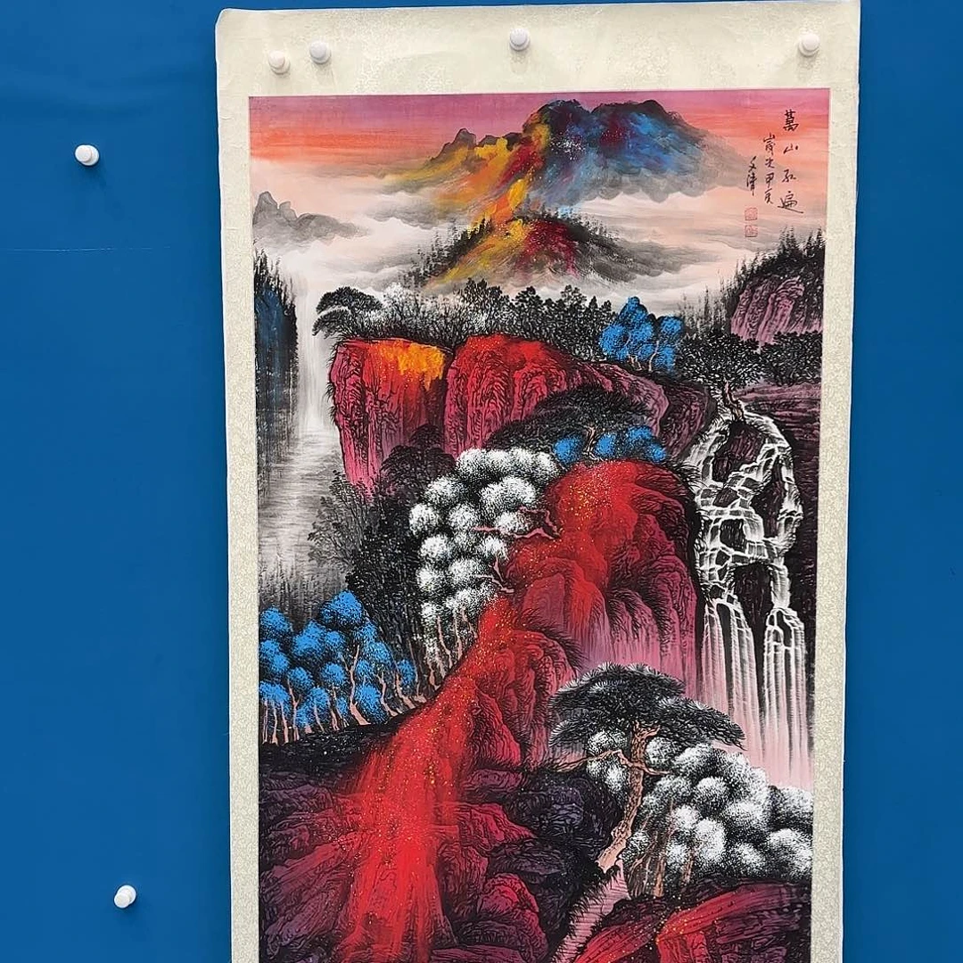 国画国画作品多次