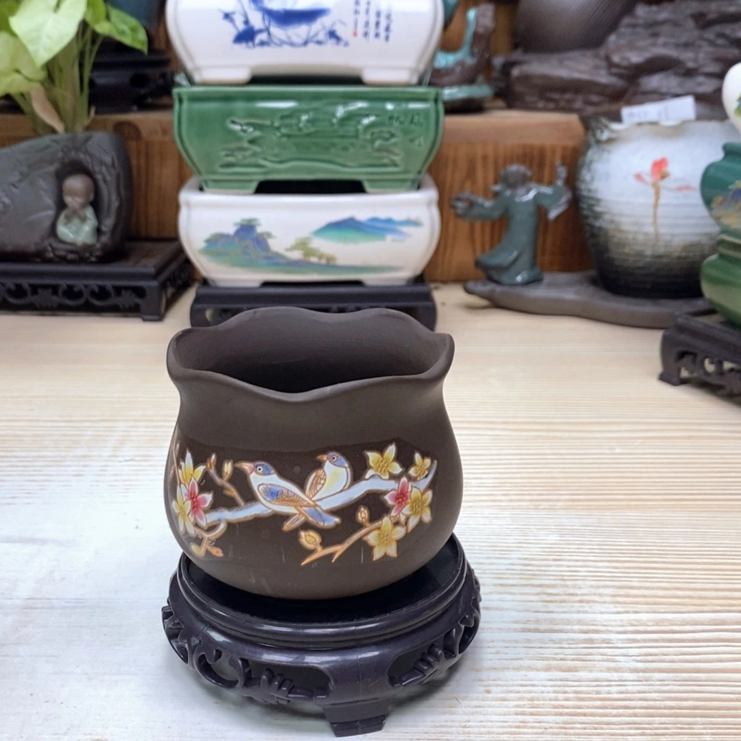 紫砂花盆紫砂陶瓷花盆抢购