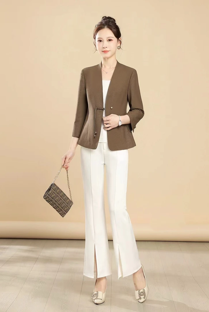 DY811新款秋装气质显瘦短款西服外套上衣时尚春秋洋气