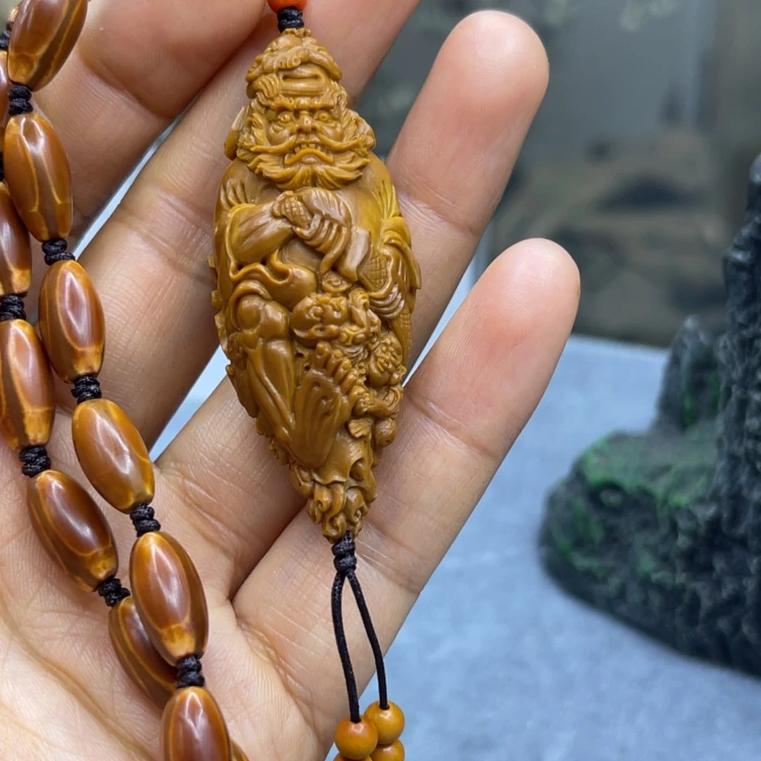 吊坠橄榄核五鬼运财套装