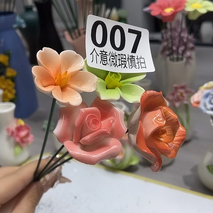 陶瓷纯手工捏花设计