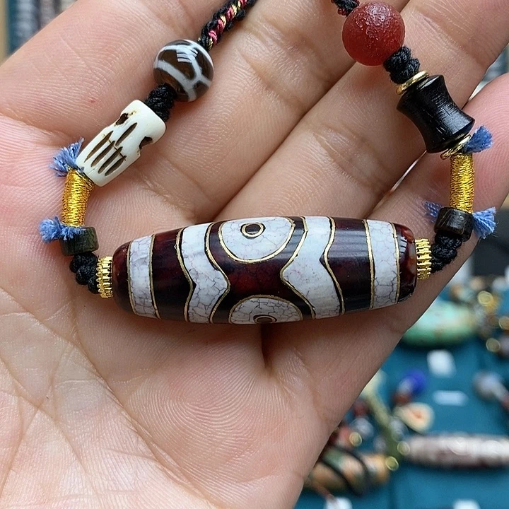 玛瑙/玉髓颈饰合金