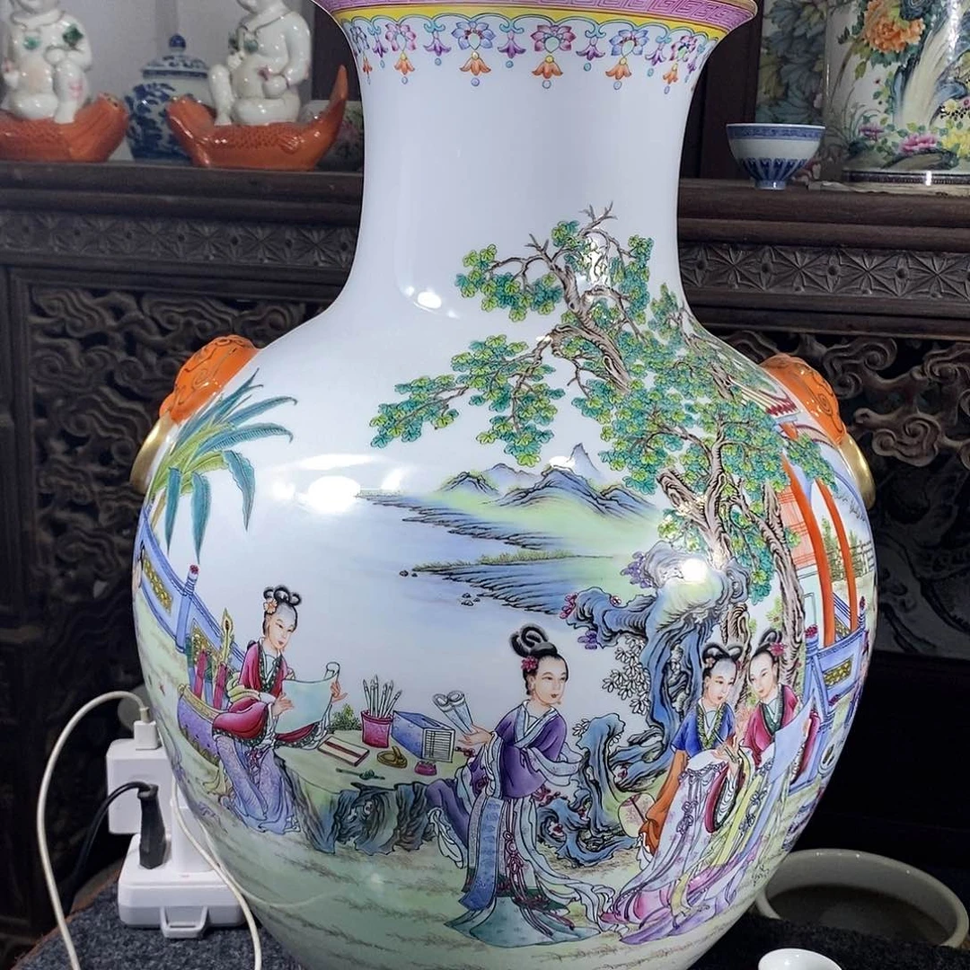 手工手绘陶瓷摆件工艺品随*