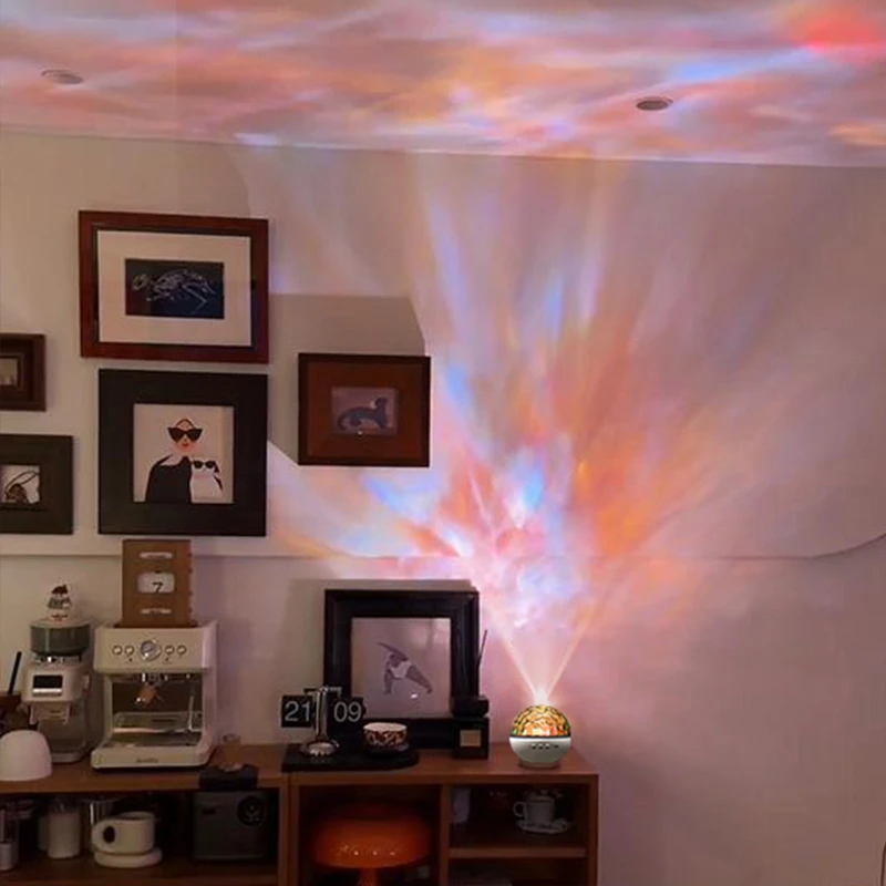 【热卖】网红水波氛围灯星空卧室睡眠小夜灯生日毕业礼物送女生