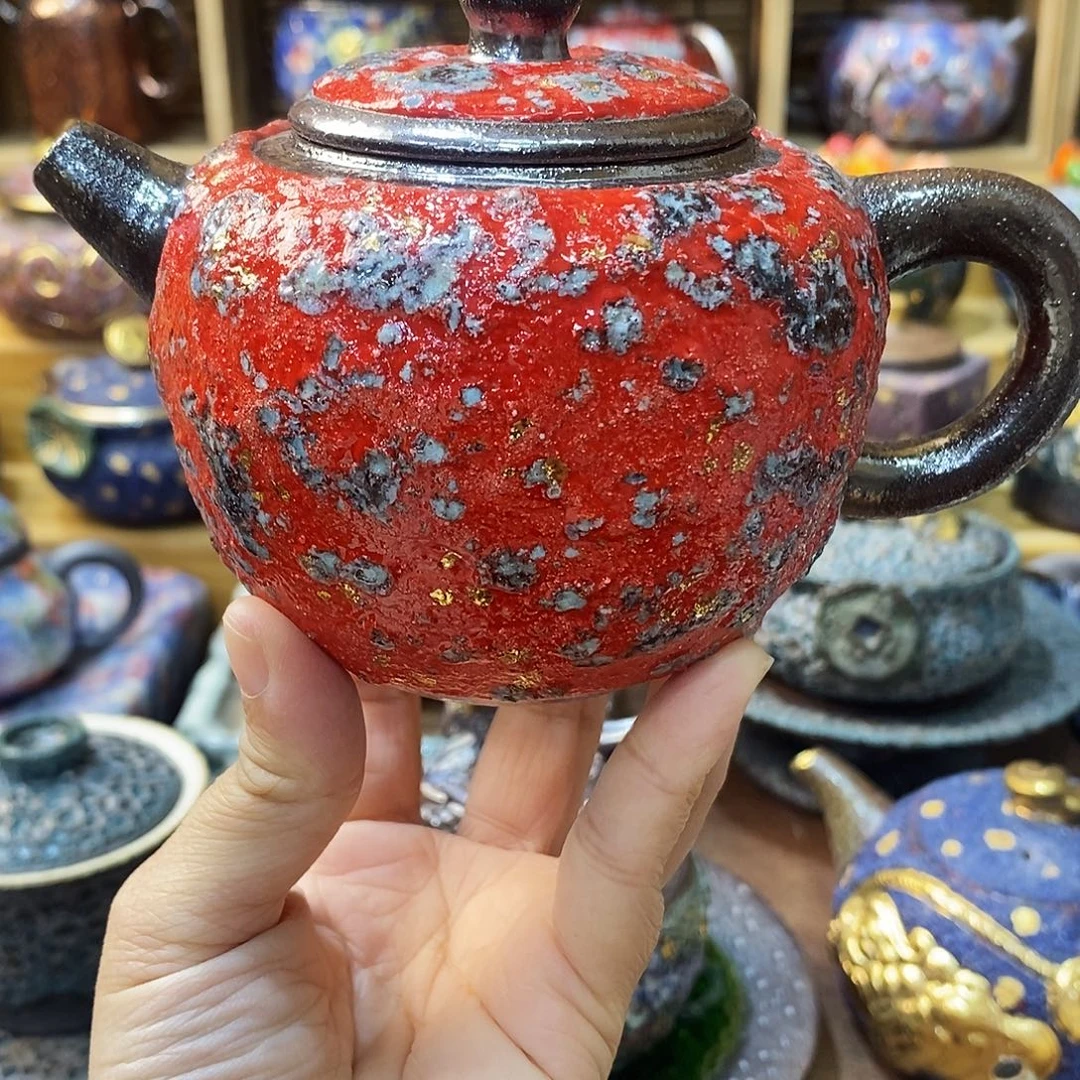 粗陶柴烧志野茶器