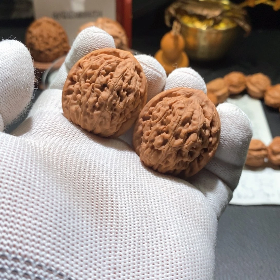 把件文玩核桃0091莲花34（修）福利不退不换