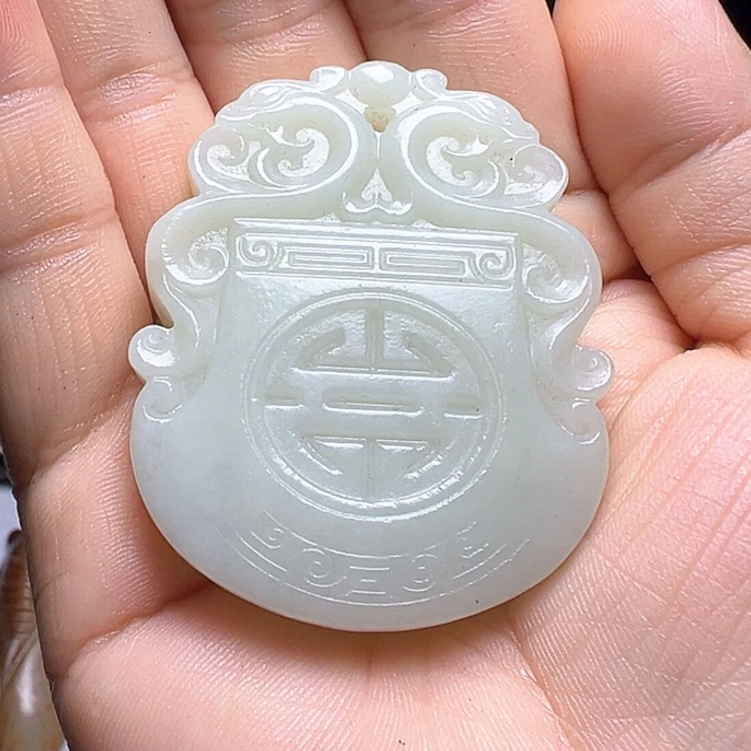 【闪购商品】和田玉挂件未镶嵌财**粗