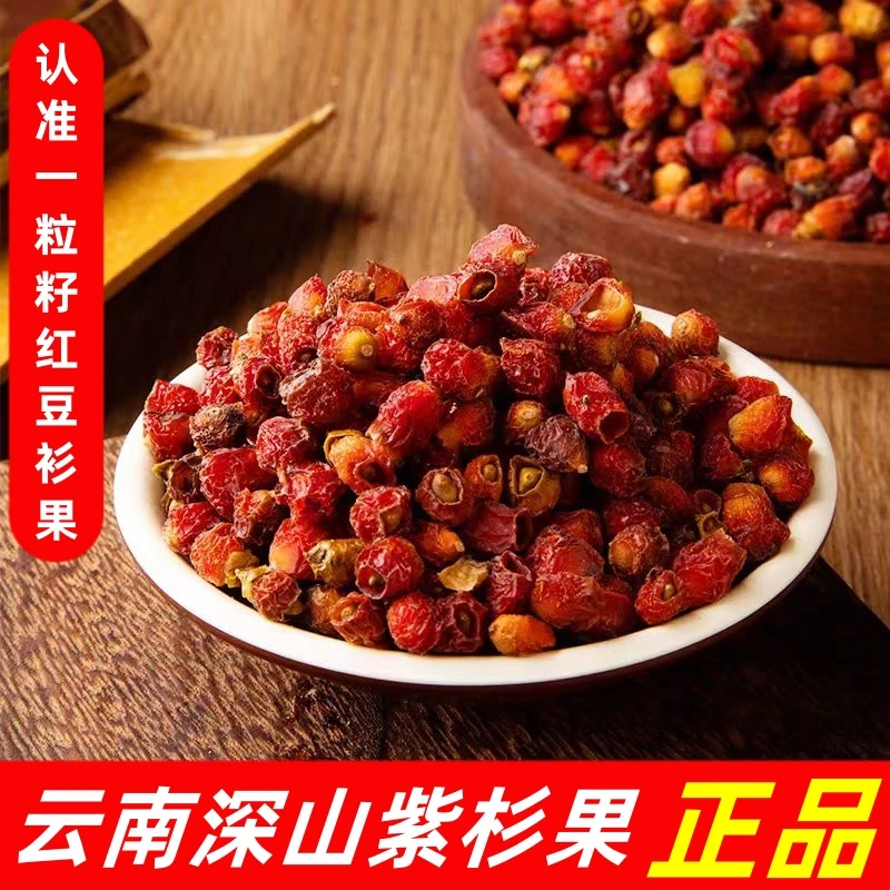 【紫杉果】云南正宗山货紫杉果红豆果干货富含紫杉醇非火棘果刺玫果