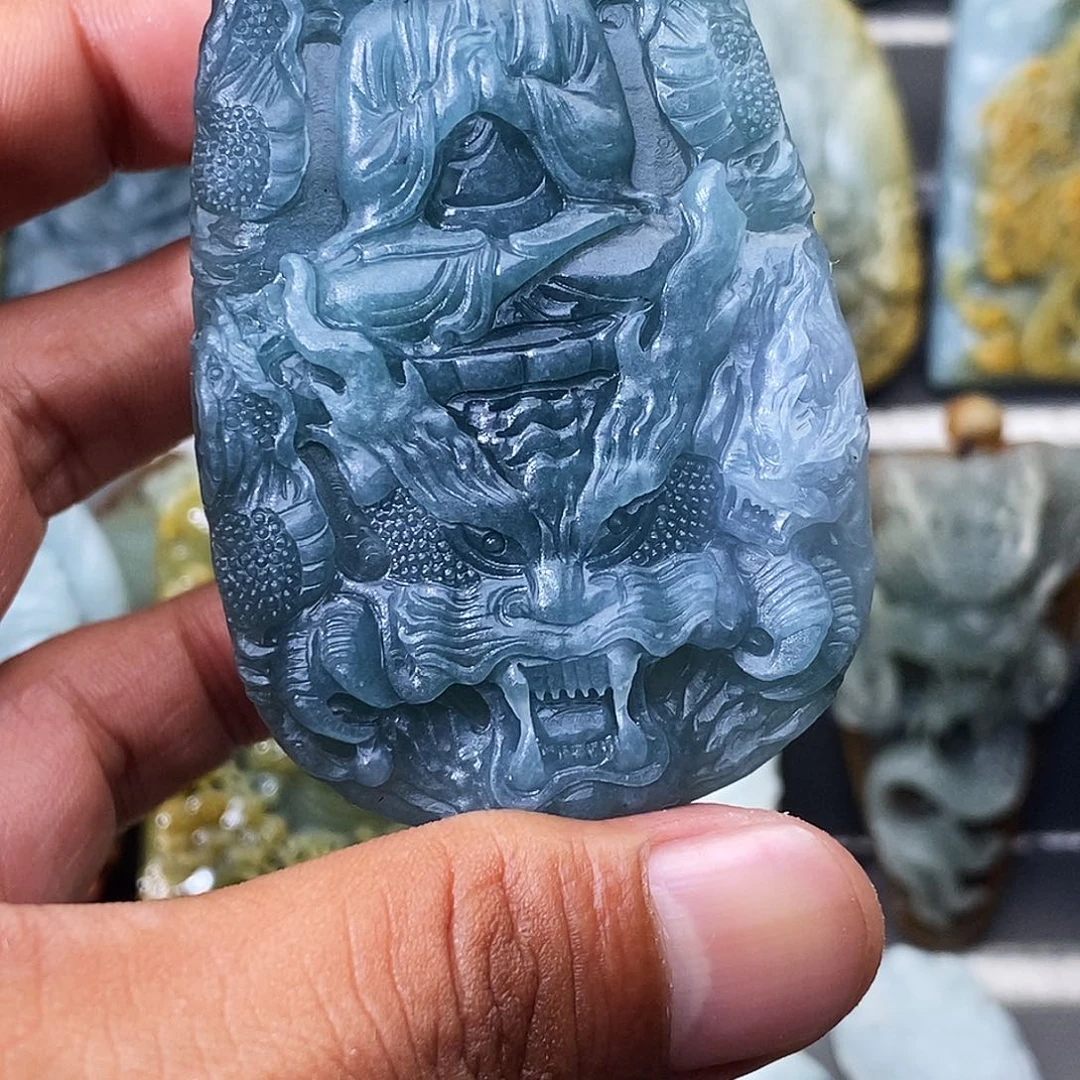 熬***@定制翡翠未镶嵌守护神 抖音基地质检 买断抛光3天