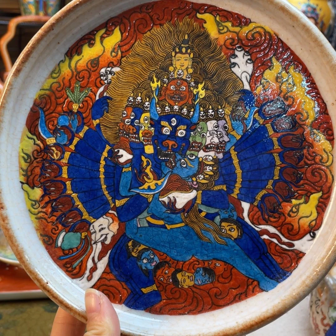 咖***光大威德金刚匣钵志野