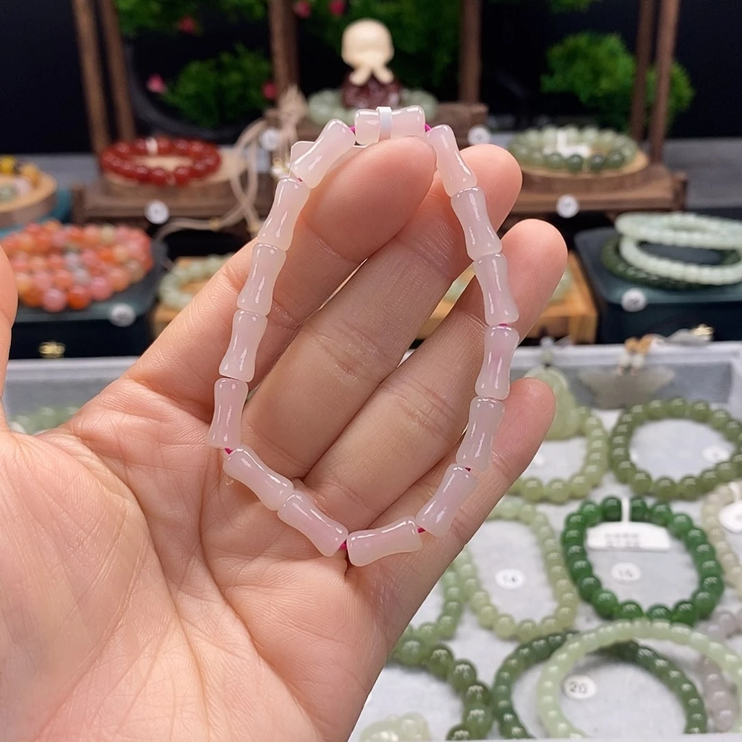 和田玉手链未镶嵌萌*萌