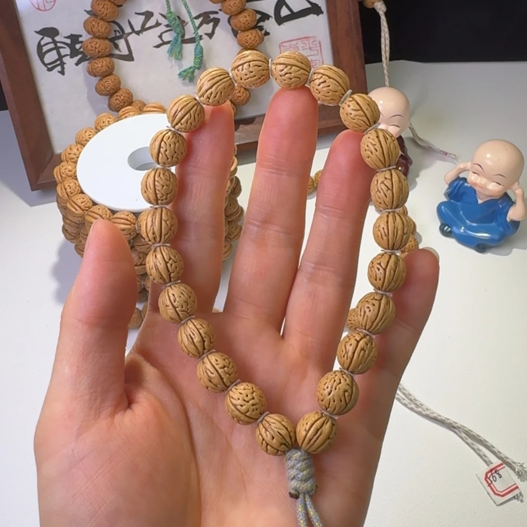 桃核手串10➕密纹金豆