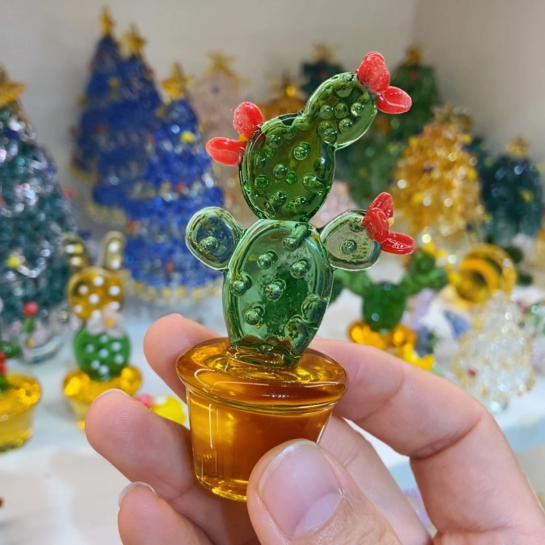 手工艺品琉璃仙人掌