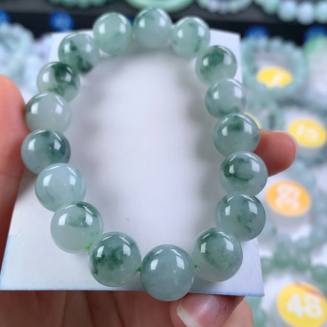 翡翠未镶嵌手链卡12.3