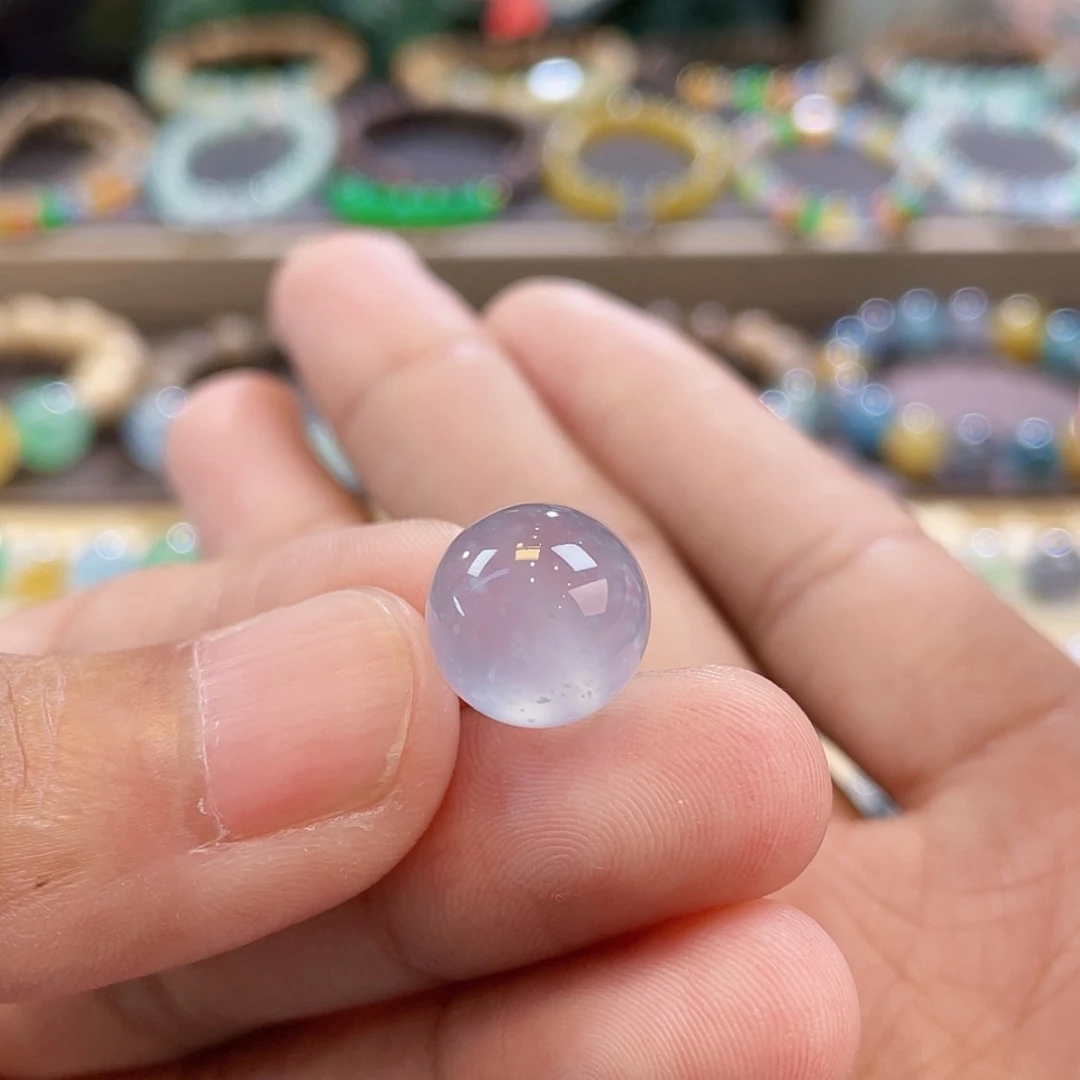 【闪购商品】翡翠未镶嵌颈饰木那蓝紫色