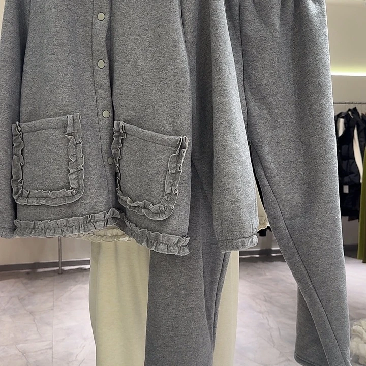 灰色家居服二码已