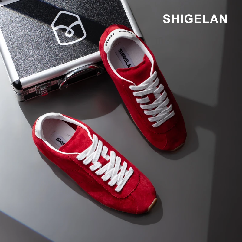 诗歌兰25款时尚百搭轻便阿甘鞋柔软舒适休闲运动德训鞋女58701-1