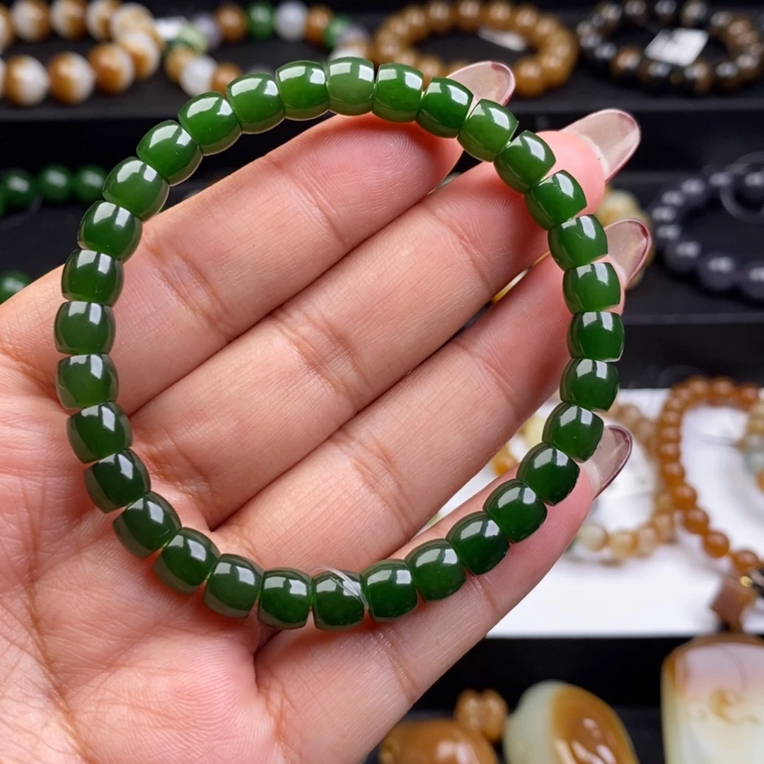 和田玉未镶嵌手链