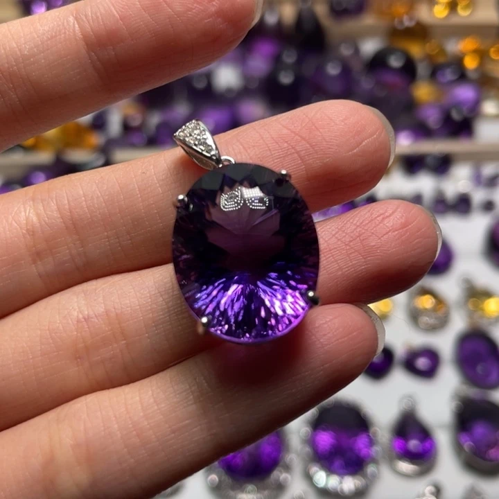 紫晶珠宝半成品银S925镶嵌展**翔