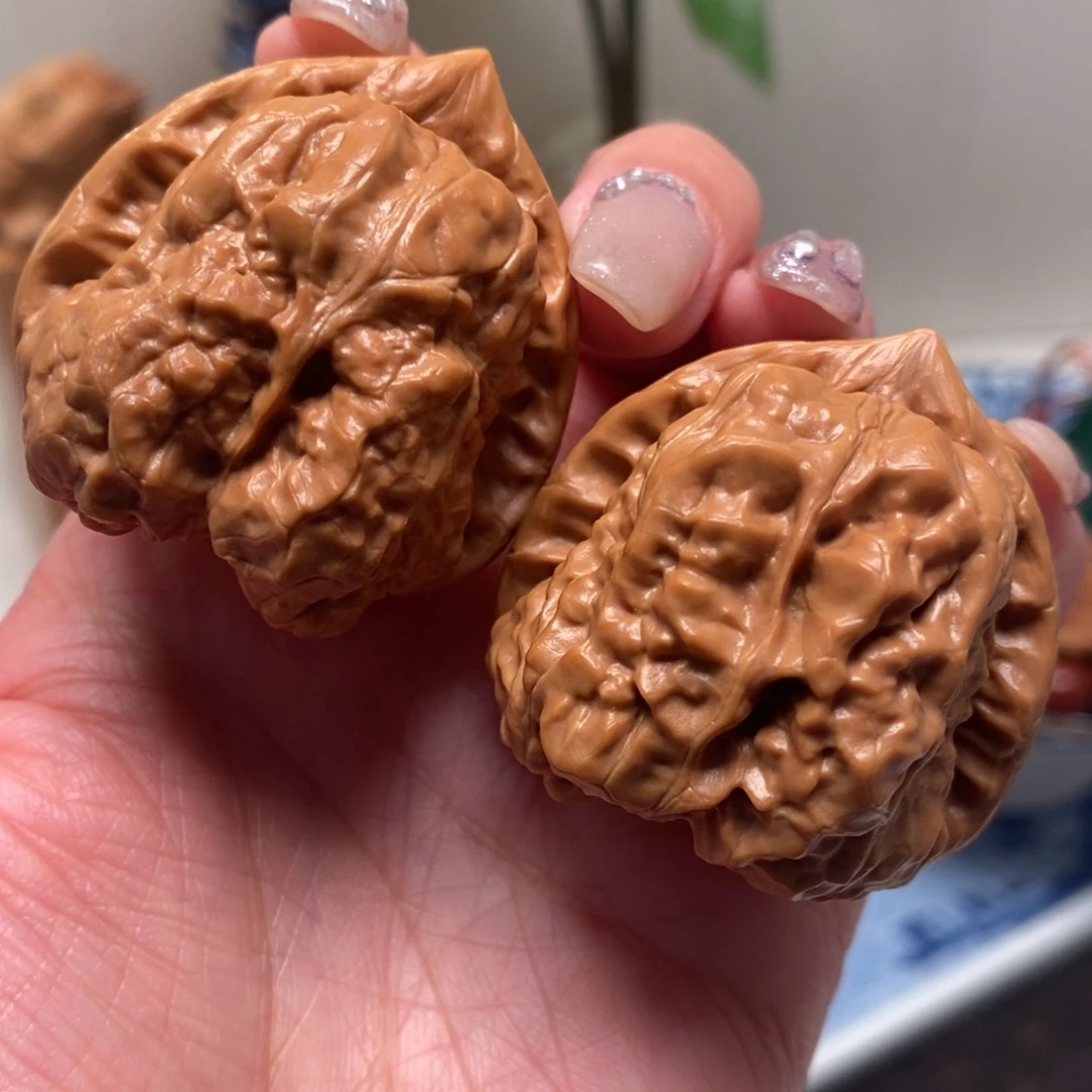 把件文玩核桃40尺寸三角蛙