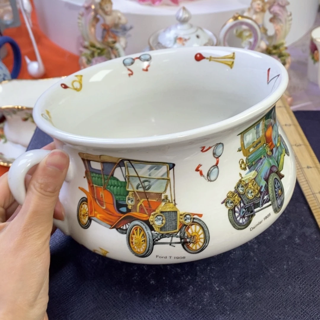 中古欧瓷咖啡杯水晶杯