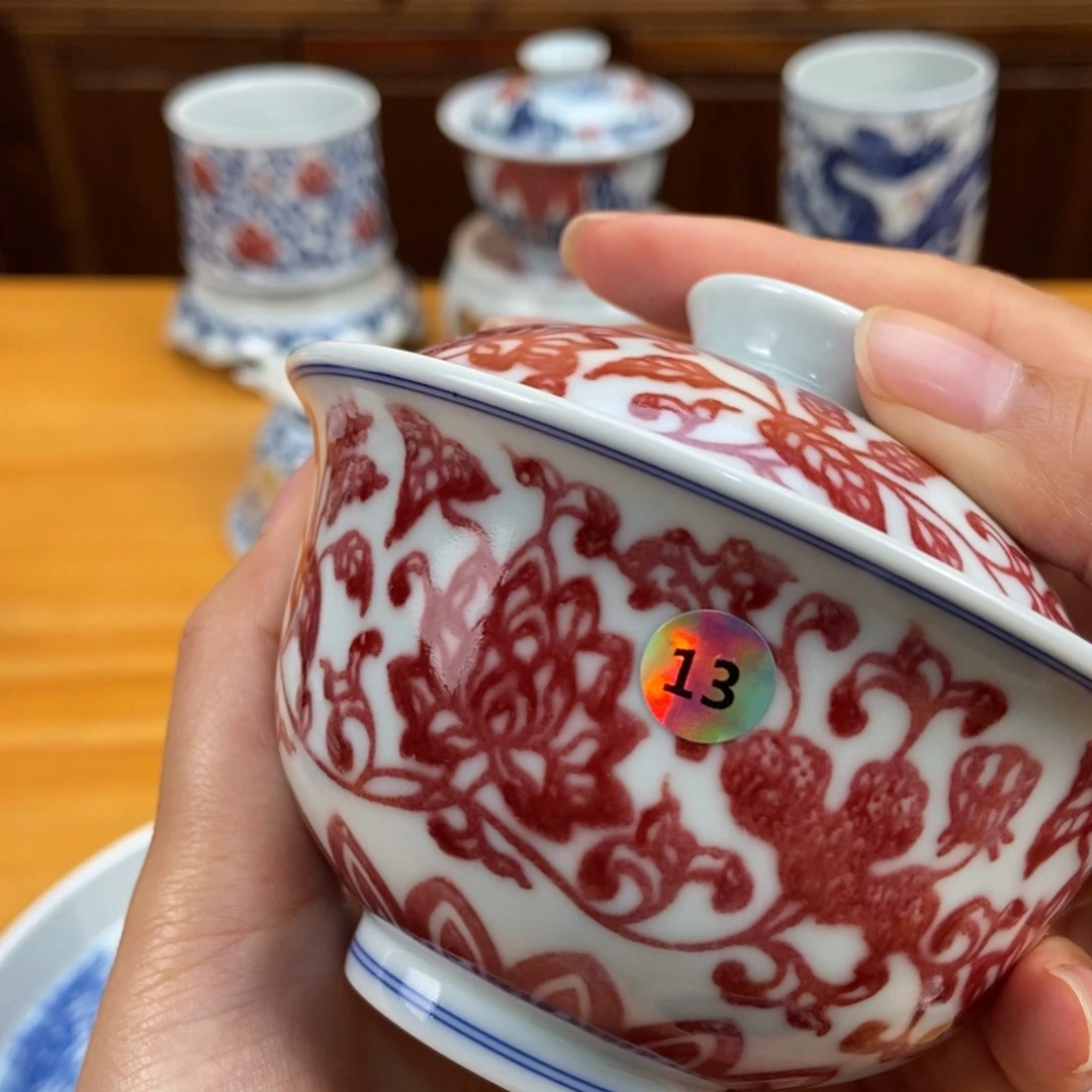 手绘现代茶具非古董