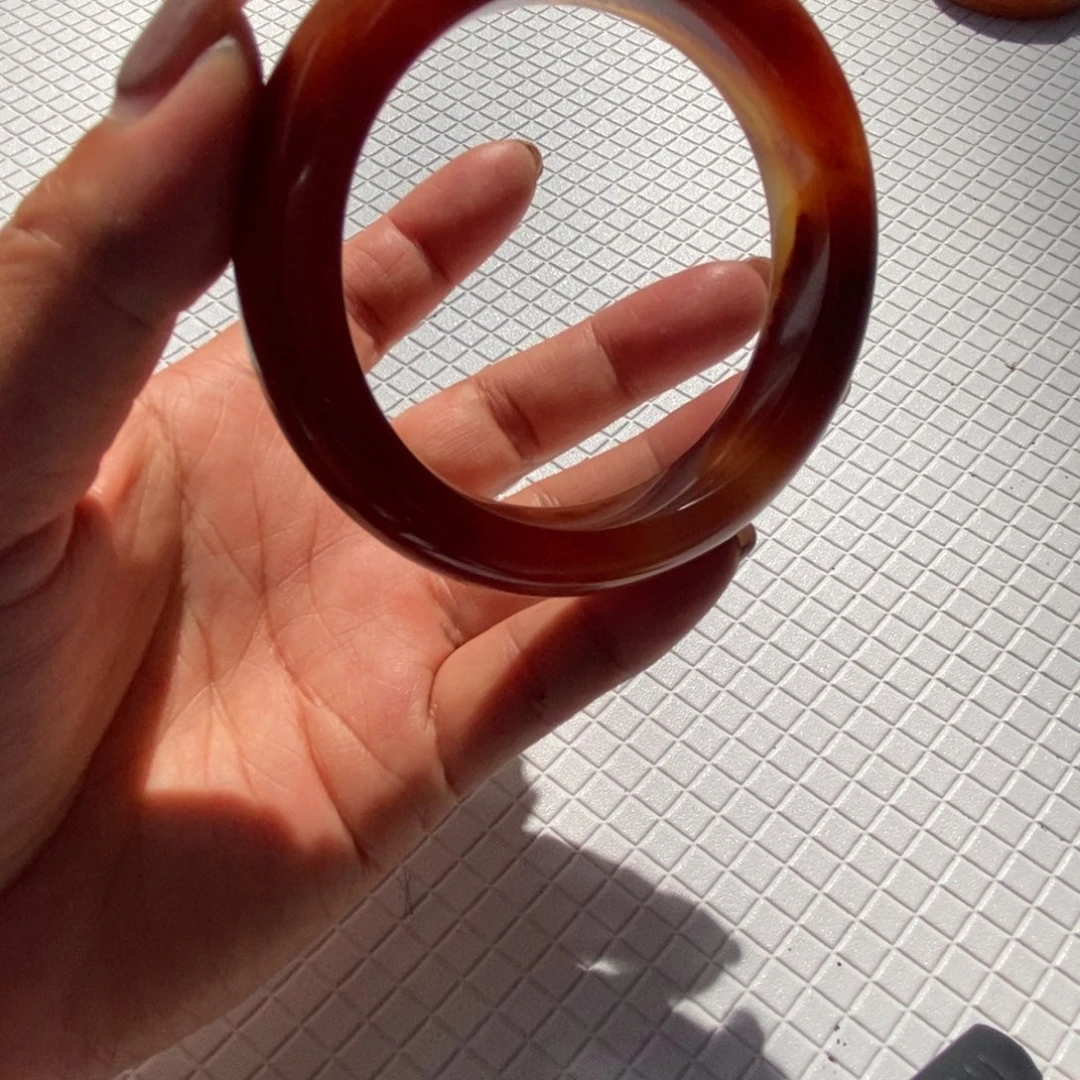 石英质玉（黄龙玉）合金手镯