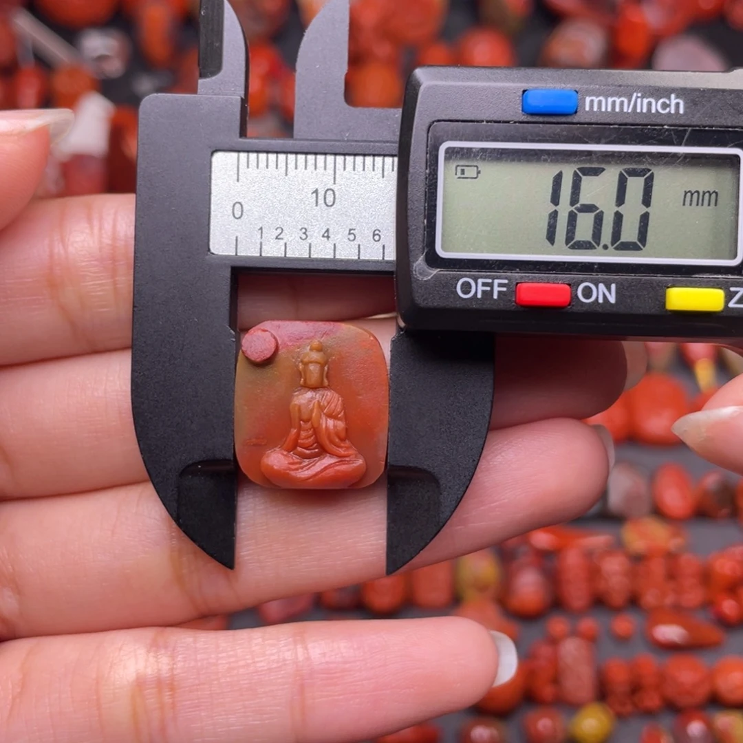 南红玛瑙未镶嵌配饰无相佛牌 未打孔