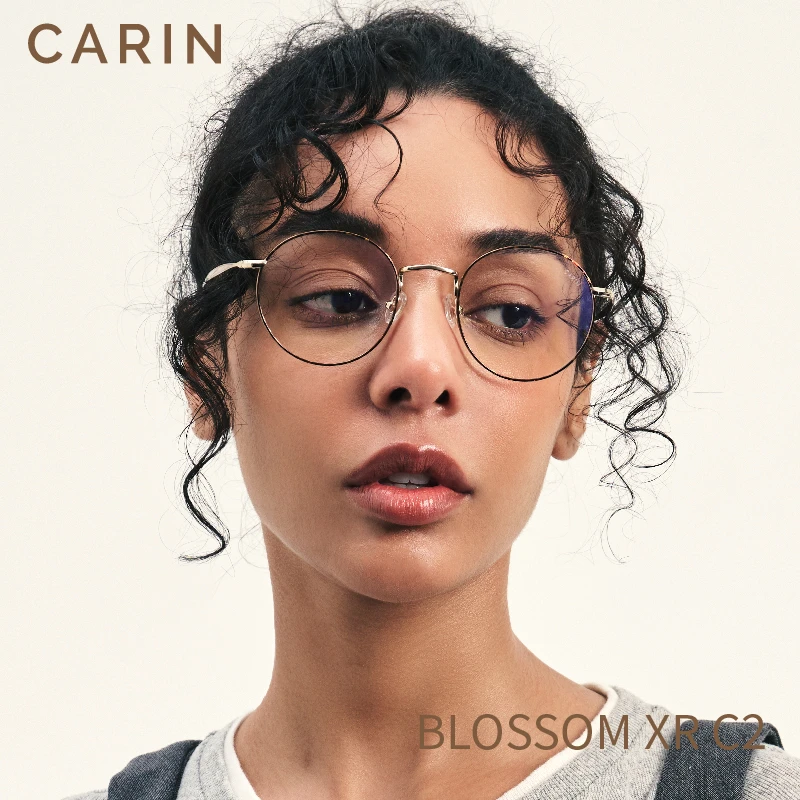 韩国直邮CARIN眼镜框BLOSSOM XR，XP超轻B钛英式素颜镜框可配度数