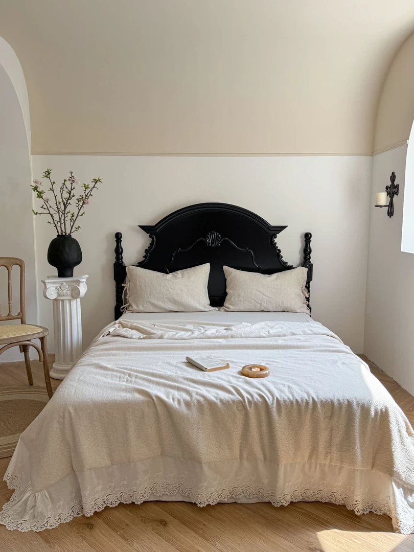 法式大花边麻棉夏被-铃兰语