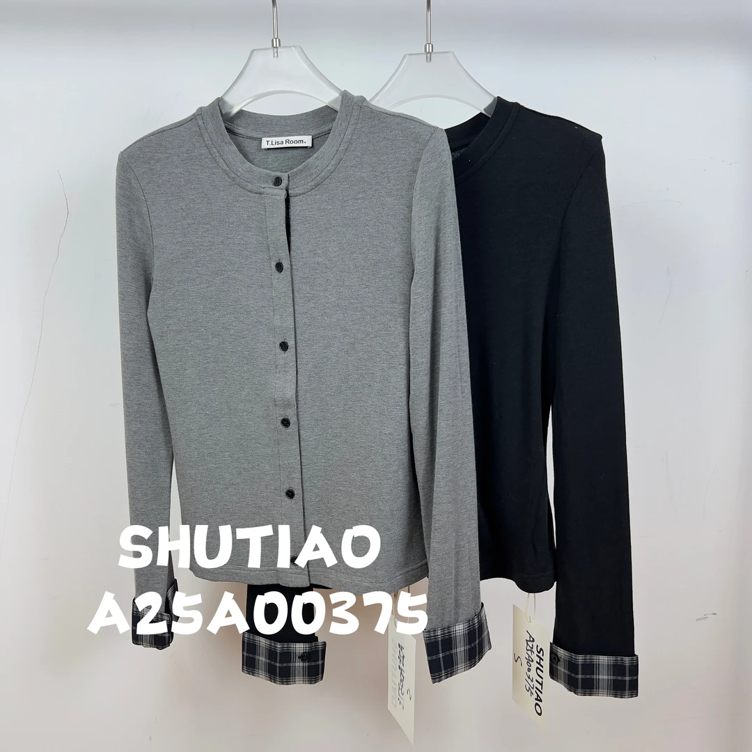 【SHUTIAO】2024秋冬：新款小众设计款T恤A25A00375