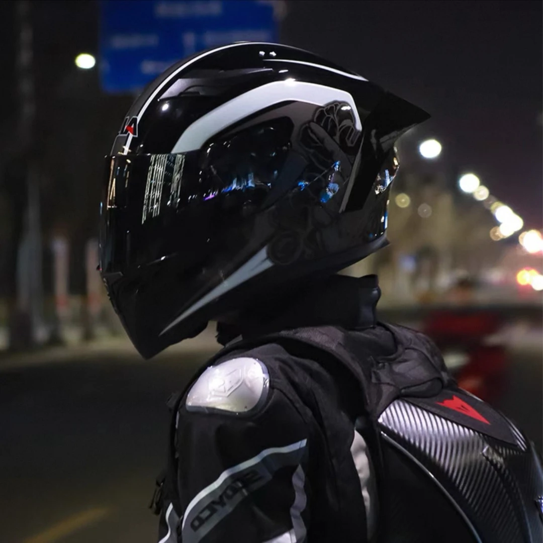 【送蓝牙】艾狮摩托车头盔男女双镜全盔摩旅全盔四季新国标3C认证A1