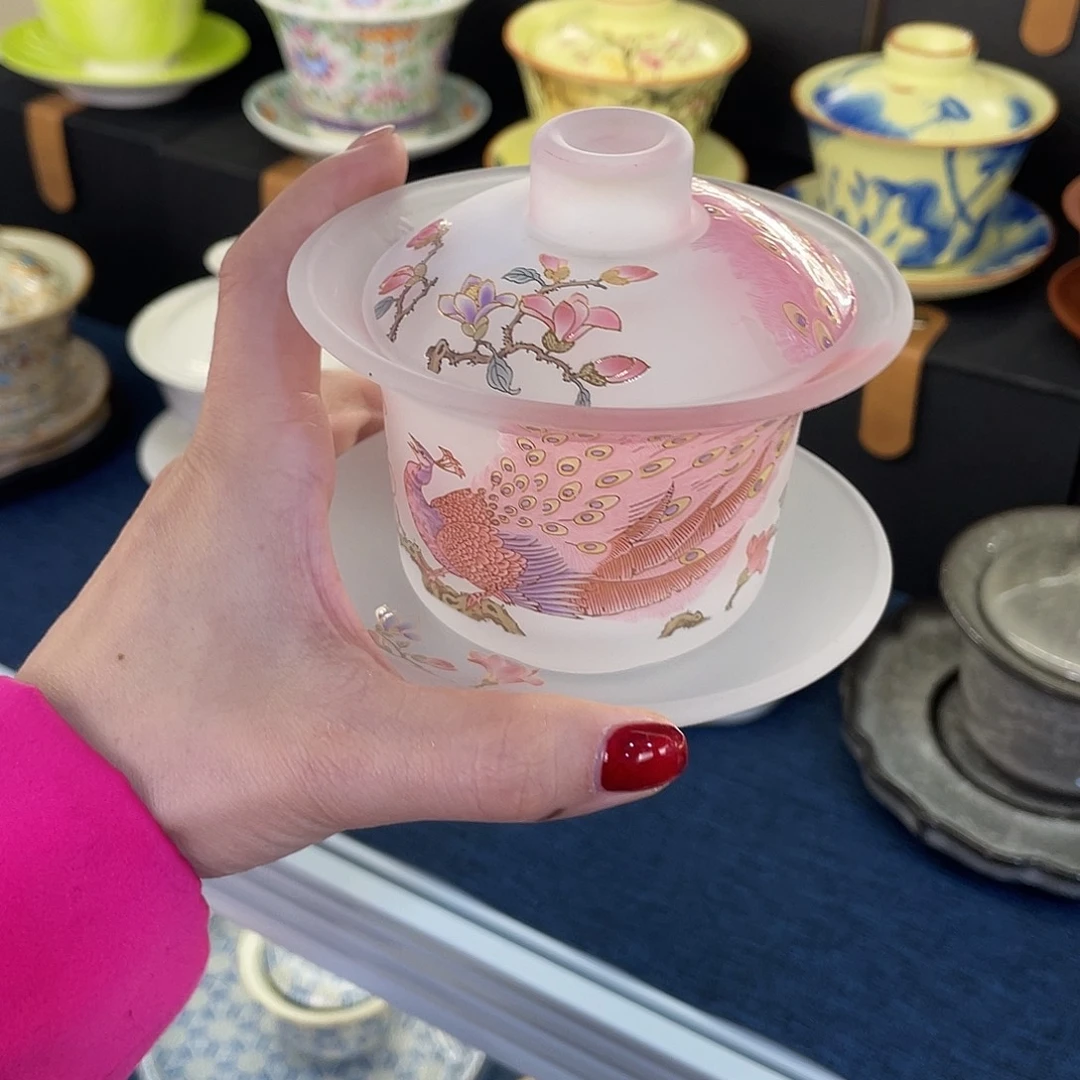 陶景德陶瓷盖碗茶具