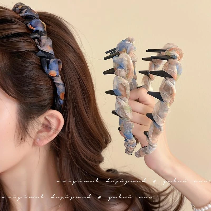 适合夏天的发箍女款2025新款高颅顶日常外戴发箍洗脸防滑发夹头饰