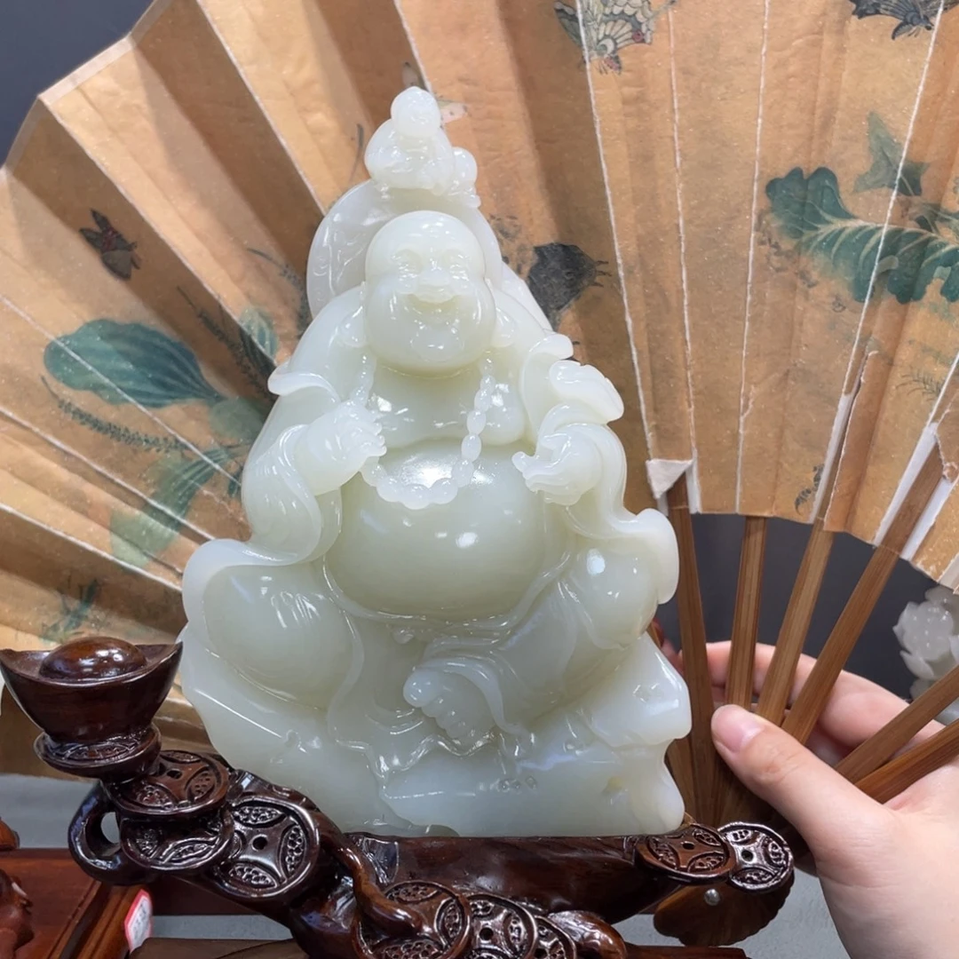 和田玉未镶嵌摆件