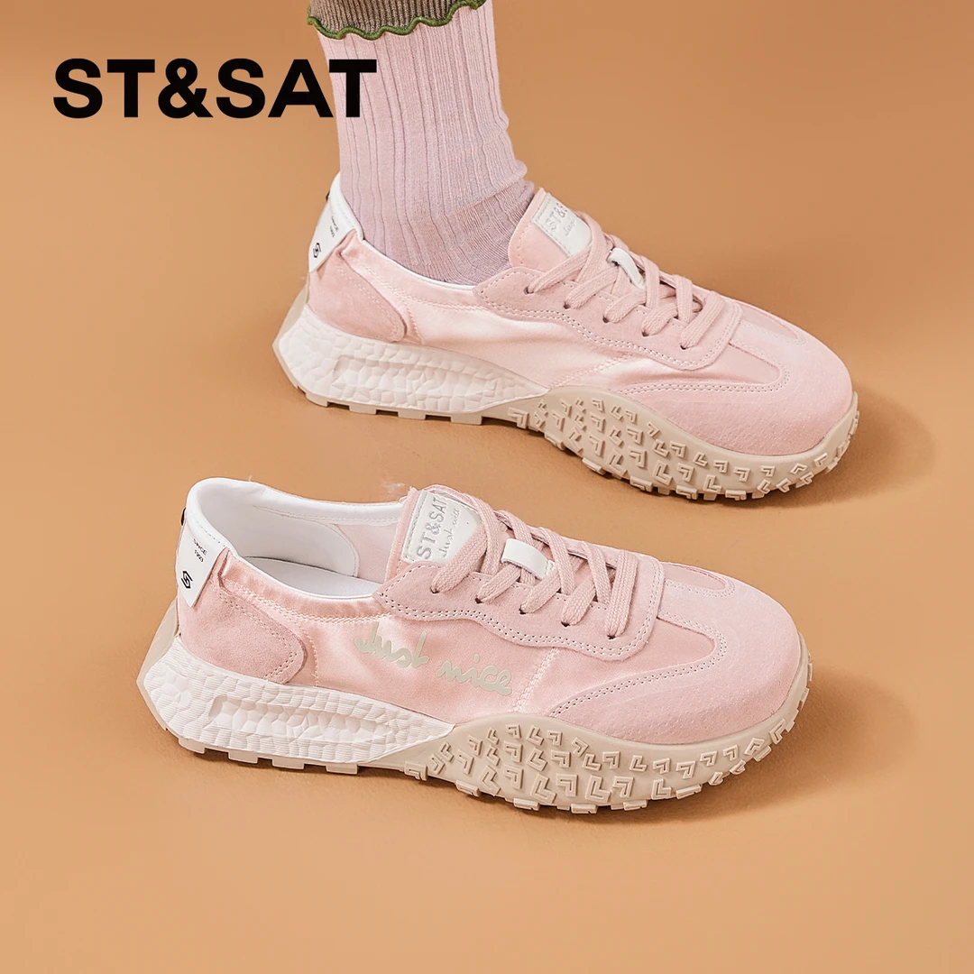 【春季爆款】星期六透气百搭德训鞋2025春夏新款平底舒适女鞋休闲鞋