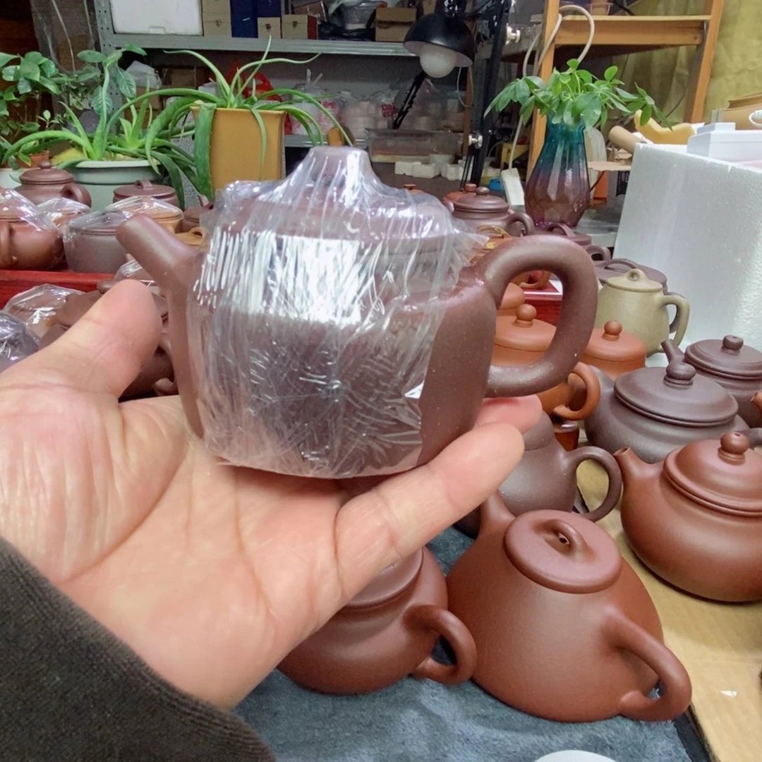 紫砂茶壶空*?紫泥零添加德中壶150 cc