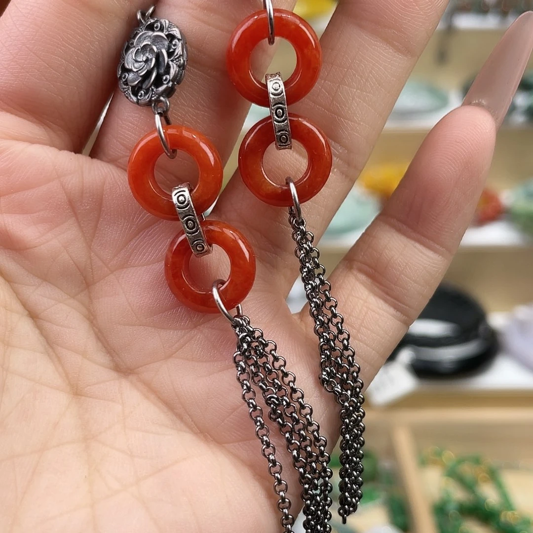 翡翠未镶嵌手链耳坠