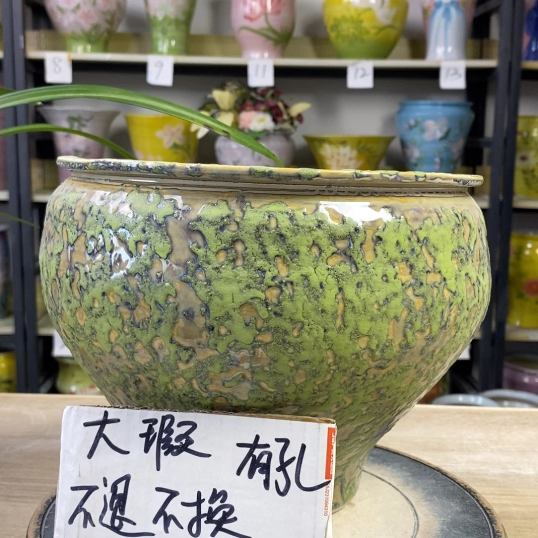 景德镇手工手绘陶瓷花盆